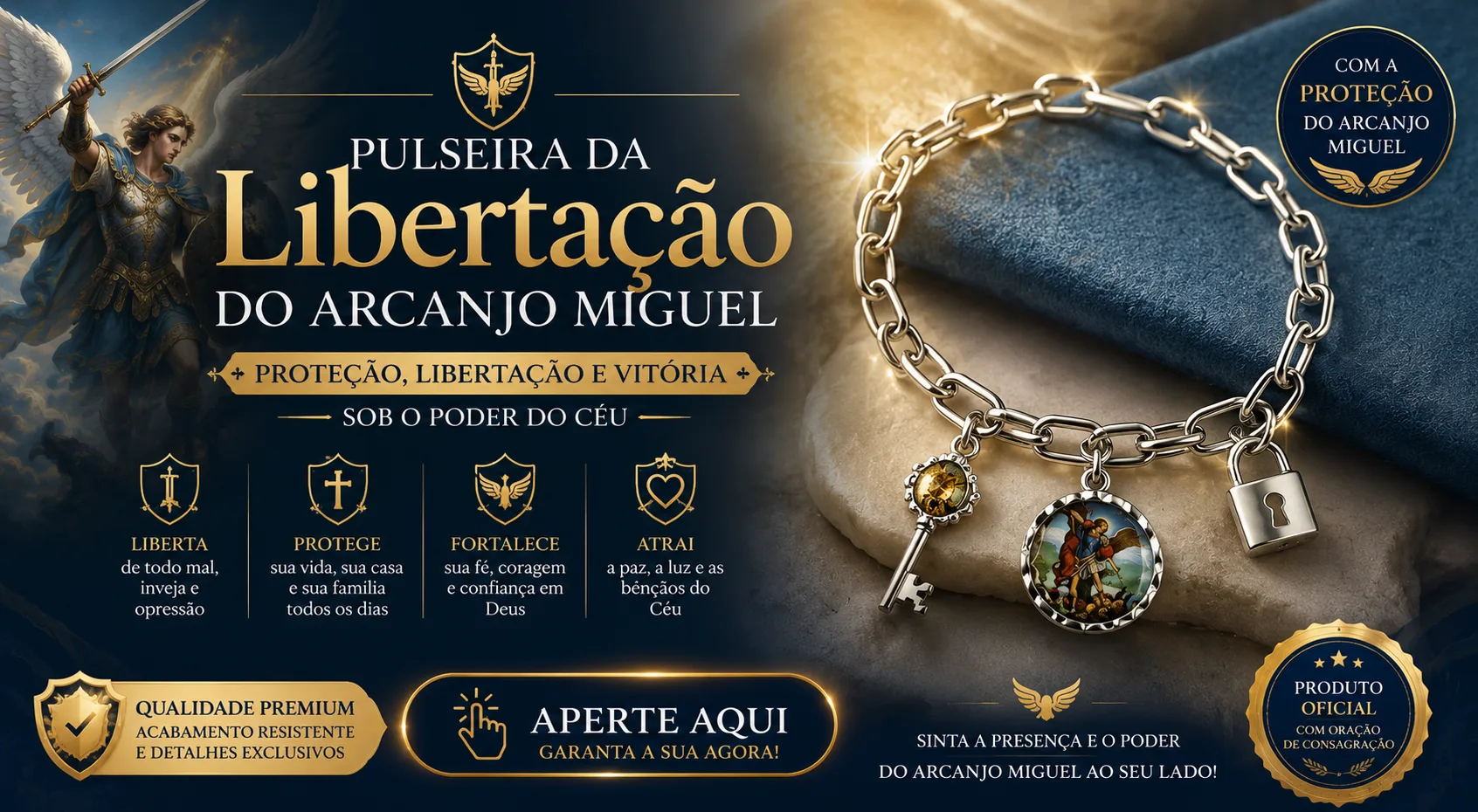 Pulseira da Libertacao do Arcanjo Miguel